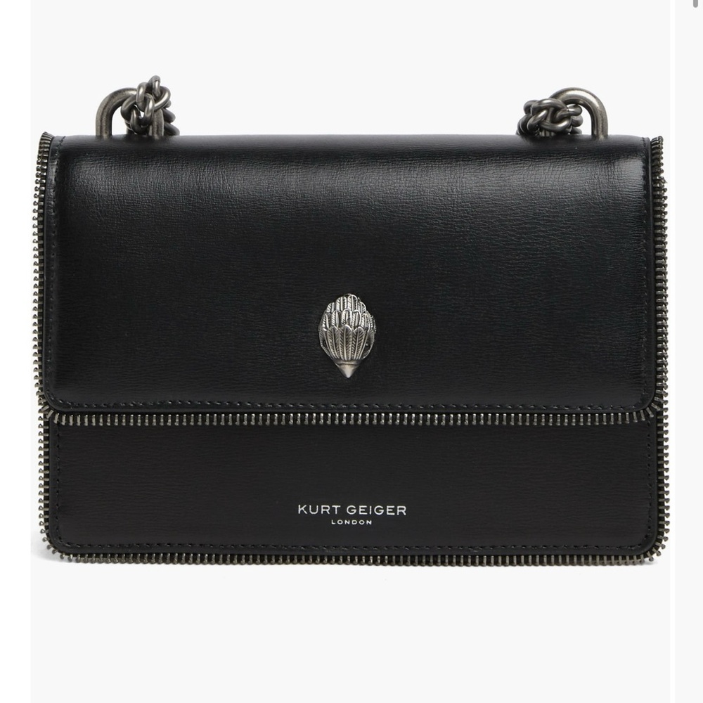 Kurt Geiger London Shoreditch Small Leather & Genuine Calf Hair Shoulder Bag
